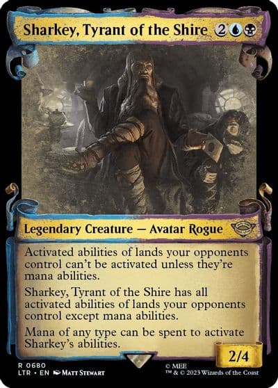 Sharkey Tyrant of the Shire Showcase Scrolls Universes Beyond: The Lord of the Rings: Tales of Middle-earth Magic card