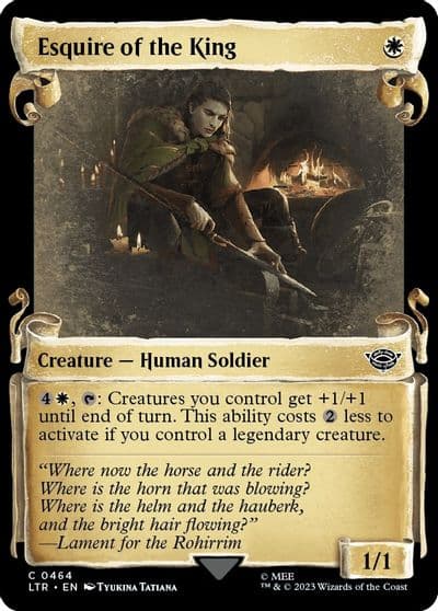Esquire of the King Showcase Scrolls Universes Beyond: The Lord of the Rings: Tales of Middle-earth Magic card