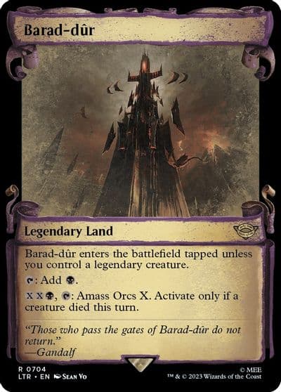 Barad dur Showcase Scrolls Universes Beyond: The Lord of the Rings: Tales of Middle-earth Magic card