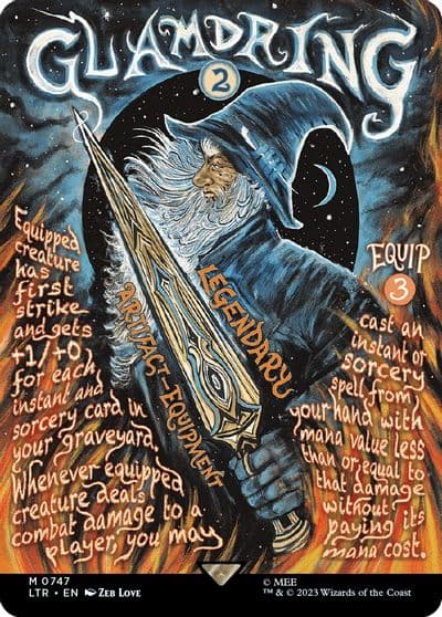 Glamdring Borderless Poster Universes Beyond: The Lord of the Rings: Tales of Middle-earth Magic card
