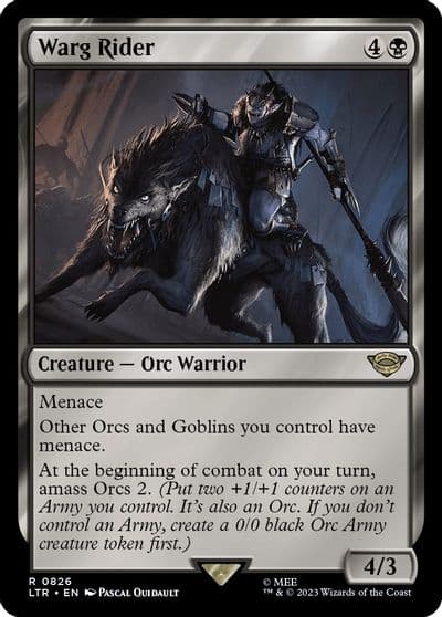 Warg Rider Universes Beyond: The Lord of the Rings: Tales of Middle-earth Magic card