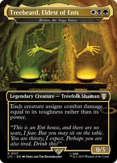 Treebeard Eldest of Ents Doran the Siege Tower Borderless Commander: The Lord of the Rings: Tales of Middle-earth Magic card