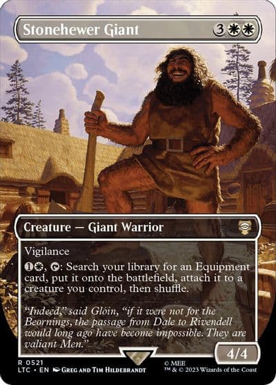 Stonehewer Giant Borderless Commander: The Lord of the Rings: Tales of Middle-earth Magic card