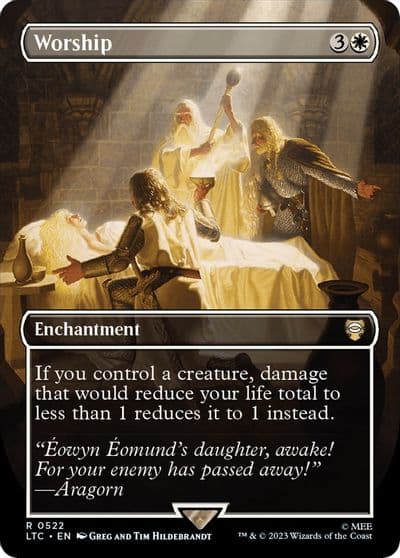 Worship Borderless Commander: The Lord of the Rings: Tales of Middle-earth Magic card