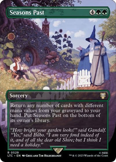 Seasons Past Borderless Commander: The Lord of the Rings: Tales of Middle-earth Magic card