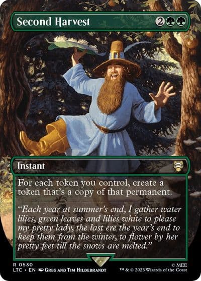 Second Harvest Borderless Commander: The Lord of the Rings: Tales of Middle-earth Magic card