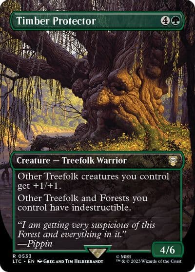 Timber Protector Borderless Commander: The Lord of the Rings: Tales of Middle-earth Magic card