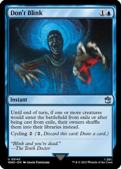 Dont Blink Universes Beyond: Doctor Who Magic card