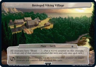 Besieged Viking Village Planechase: Universes Beyond: Doctor Who Magic card