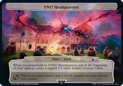 UNIT Headquarters Planechase: Universes Beyond: Doctor Who Magic card