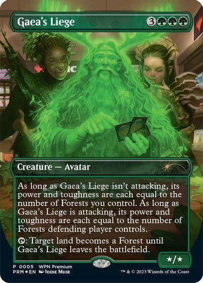 Gaeas Liege Borderless WPN & Gateway Promos Magic card