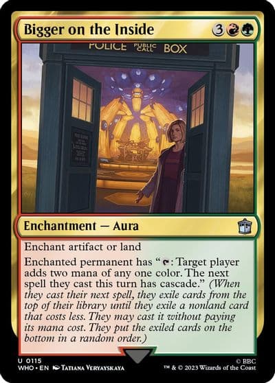 Bigger on the Inside Universes Beyond: Doctor Who Magic card