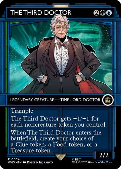 The Third Doctor Showcase Universes Beyond: Doctor Who Magic card