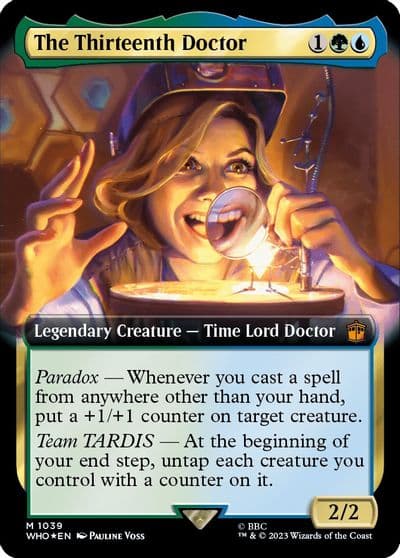 The Thirteenth Doctor Extended Art Surge Foil Universes Beyond: Doctor Who Magic card