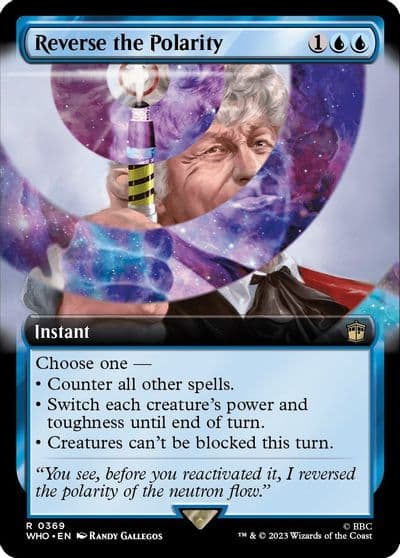Reverse the Polarity Extended Art Universes Beyond: Doctor Who Magic card