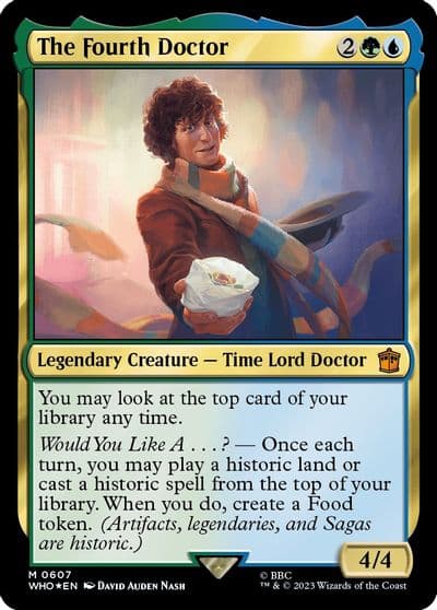 The Fourth Doctor Surge Foil Universes Beyond: Doctor Who Magic card
