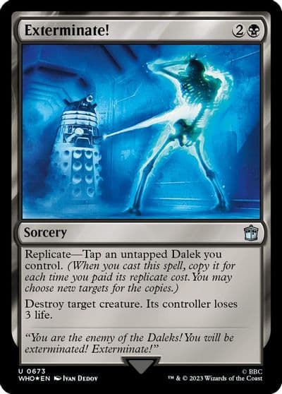 Exterminate Surge Foil Universes Beyond: Doctor Who Magic card