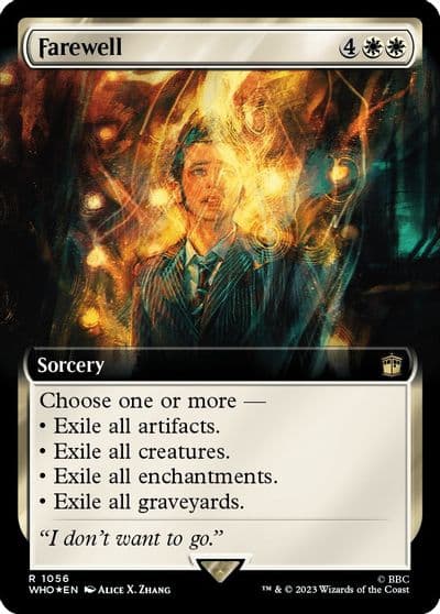 Farewell Extended Art Surge Foil Universes Beyond: Doctor Who Magic card