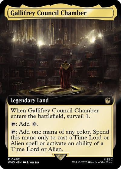Gallifrey Council Chamber Extended Art Universes Beyond: Doctor Who Magic card