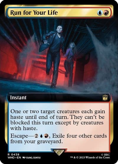 Run for Your Life Extended Art Universes Beyond: Doctor Who Magic card