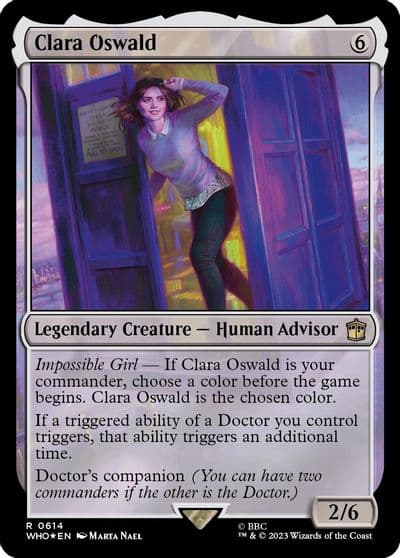 Clara Oswald Surge Foil Universes Beyond: Doctor Who Magic card