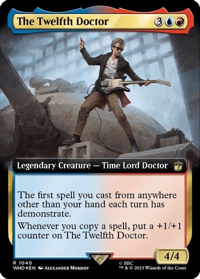 The Twelfth Doctor Extended Art Surge Foil Universes Beyond: Doctor Who Magic card
