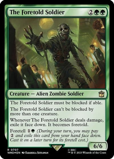 The Foretold Soldier Surge Foil Universes Beyond: Doctor Who Magic card