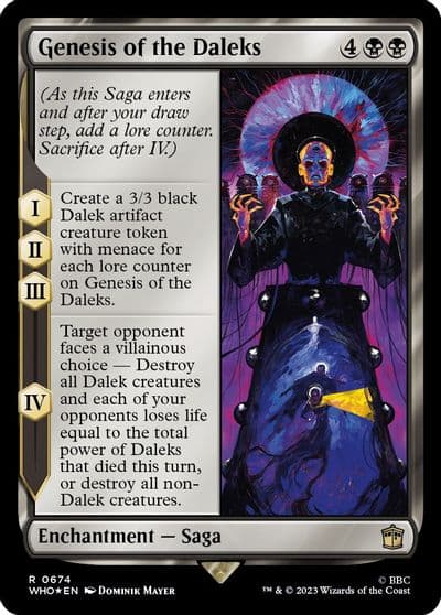 Genesis of the Daleks Surge Foil Universes Beyond: Doctor Who Magic card