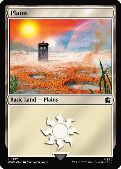 Plains 1157 Surge Foil Universes Beyond: Doctor Who Magic card