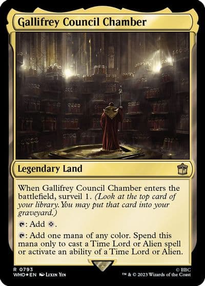 Gallifrey Council Chamber Surge Foil Universes Beyond: Doctor Who Magic card