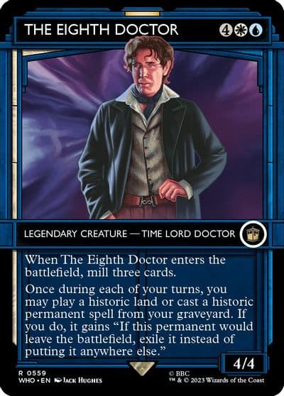 The Eighth Doctor Showcase Universes Beyond: Doctor Who Magic card