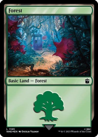Forest 1165 Surge Foil Universes Beyond: Doctor Who Magic card