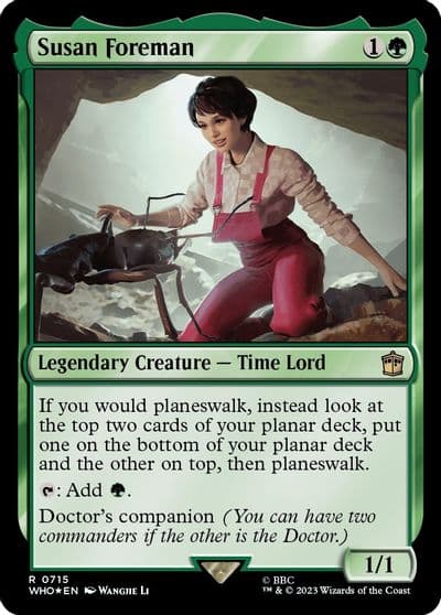 Susan Foreman Surge Foil Universes Beyond: Doctor Who Magic card