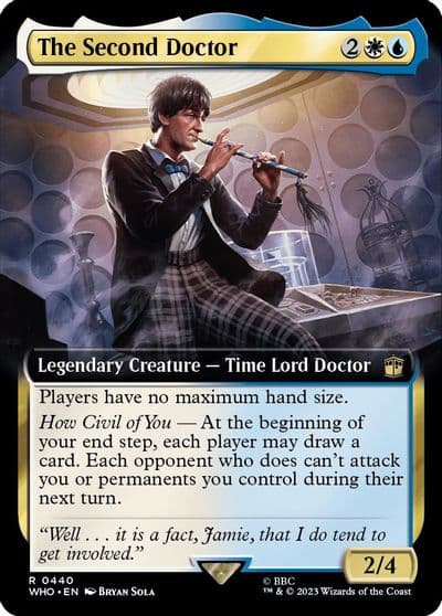The Second Doctor Extended Art Universes Beyond: Doctor Who Magic card