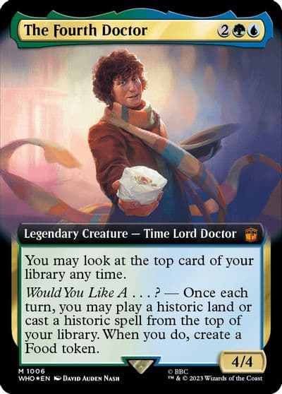 The Fourth Doctor Extended Art Surge Foil Universes Beyond: Doctor Who Magic card