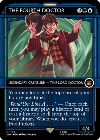 The Fourth Doctor Showcase Surge Foil Universes Beyond: Doctor Who Magic card