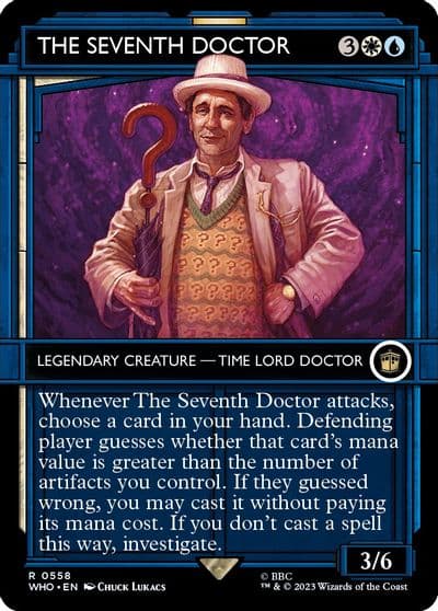 The Seventh Doctor Showcase Universes Beyond: Doctor Who Magic card