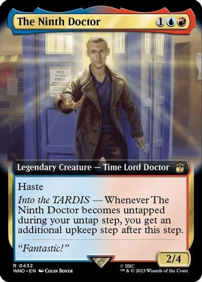 The Ninth Doctor Extended Art Universes Beyond: Doctor Who Magic card
