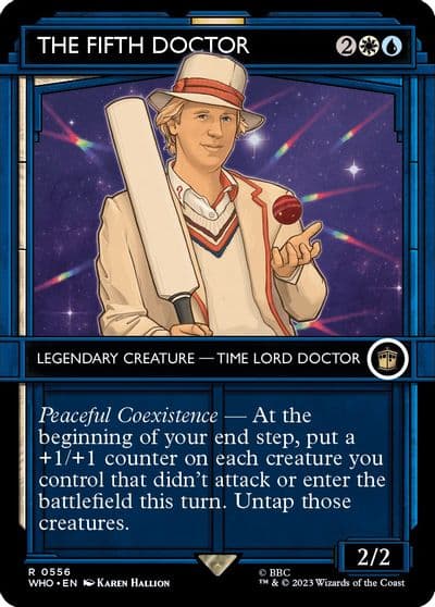 The Fifth Doctor Showcase Universes Beyond: Doctor Who Magic card