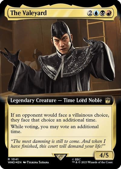 The Valeyard Extended Art Surge Foil Universes Beyond: Doctor Who Magic card