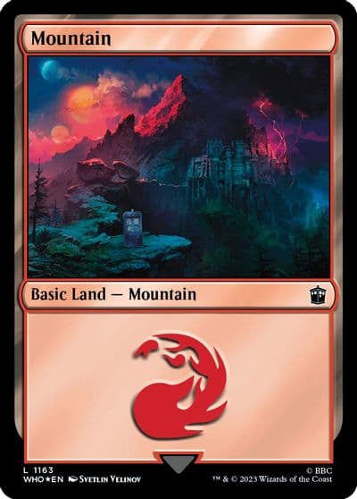 Mountain 1163 Surge Foil Universes Beyond: Doctor Who Magic card