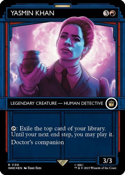 Yasmin Khan Showcase Surge Foil Universes Beyond: Doctor Who Magic card