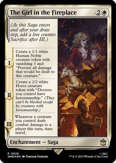 The Girl in the Fireplace Surge Foil Universes Beyond: Doctor Who Magic card