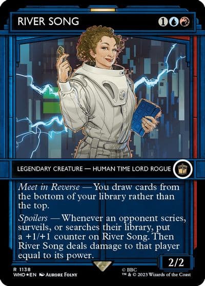 River Song Showcase Surge Foil Universes Beyond: Doctor Who Magic card