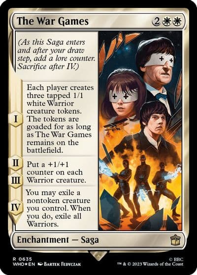 The War Games Surge Foil Universes Beyond: Doctor Who Magic card
