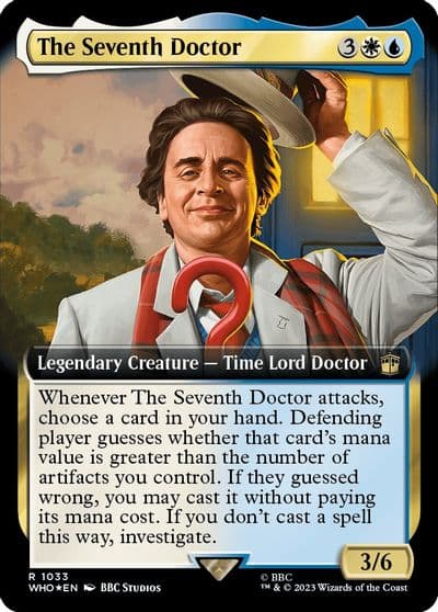 The Seventh Doctor Extended Art Surge Foil Universes Beyond: Doctor Who Magic card