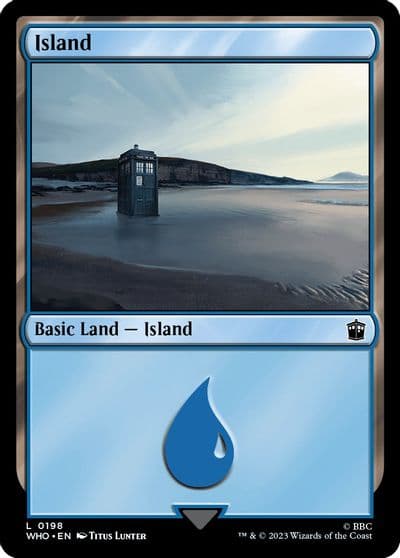 Island 0198 Universes Beyond: Doctor Who Magic card