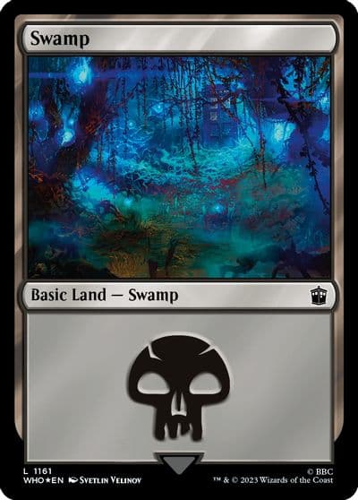 Swamp 1161 Surge Foil Universes Beyond: Doctor Who Magic card