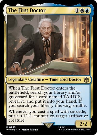 The First Doctor Surge Foil Universes Beyond: Doctor Who Magic card