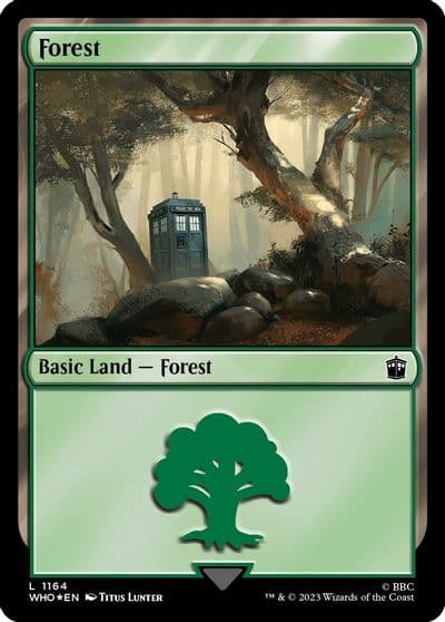 Forest 1164 Surge Foil Universes Beyond: Doctor Who Magic card